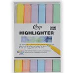 Cengo Kare Tipi Highlighter Fosforlu Kalem Pastel Renkler 6lı Set CGO401