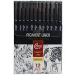 Cengo Pigment Liner Teknik Cizim Kalem Seti 12Li