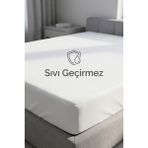 Cennet Yatak Cottonsafe Çift Kişilik Sıvı Geçirmez Alez Full Kenar Lastikli Terletmez Pamuk Yüzey - 180 x 200 cm - Beyaz