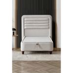 Cennet Yatak Janett Tek Kişilik Baza ve Başlık Seti 90x190 cm Krem