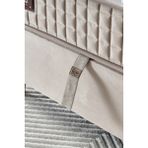 Cennet Yatak Manolya Tek Kişilik Sandıklı Baza ve Başlık Takımı 2’li Set - Krem - 100 x 200 cm