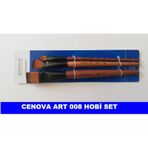 Cenova Art Düz Kesik 3 lü Fırça Set 008