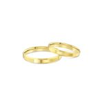 Cenova Jewelry 14 Ayar Altın Düz Köşeli Erkek Alyans