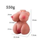 Censan 550 Gr Göğüslü Gerçekçi Vajina Mastürbatör - C-8229