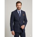 Centilmen Adimo Erkek Kruvaze Slim Fit Takım Elbise 1672K190 - 01-Lacivert - 58