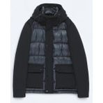 Centilmen Regular Fit Kapüşonlu Casual Dokuma Mont MNT-854-26K - Siyah