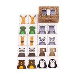 ceodesign Ahşap Eşleştirme Kartları Sevimli Hayvanlar Montessori Oyuncak