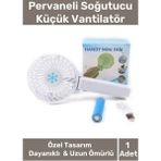 Cep Boyu Usb Şarjlı 3 Kademeli Sessiz Taşınabilir Mini Fan Pervaneli Soğutucu Küçük Vantilatör