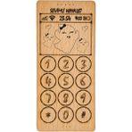 Cep Telefonu Ahşap Oyuncak Özelleştirilebilir Ekranlı