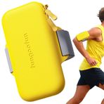 Cep Telefonu Kol Bandı | Jogging İçin Sessiz Çift Fermuarlı Cep Telefonu Kol Bandı - Ayarlanabilir Yüksek Yapışkanlı Cırt Cırt ve Anahtarlıklı Ter Geçirmez Spor Koşu Kol Bandı Gusengo