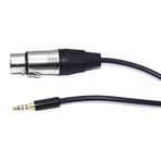 Cep Telefonu Mikrofon Kablosu 3.5 mm to Xlr Dişi 3 Metre