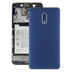 Cep telefonu onarım parçaları Nokia 6 TA-1000 TA-1003 TA-1021 TA-1025 TA-1025 TA-1033 TA-1039 için Kamera Lens ve Yan Anahtarlı Pil Geri Kapağı