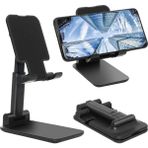 Cep Telefonu Standı, Katlanır Masaüstü Telefon Standı, Açı Yüksekliği Ayarlanabilir Cep Telefonu Tutacağı, Masa, Ofis, Tablet Standı Tüm Telefonlarla Uyumlu 10-25 cm Cep Telefonu/tablet