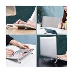 Cep Telefonu ve Dizüstü Bilgisayar Standı | Katlanabilir Ince Metal Braket | Taşınabilir, Ergonomik Laptop ve Telefon Standı | Masaüstü Çok Amaçlı Destek 1 Adet Ayak - 1 GB