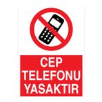 Cep Telefonu Yasaktır Uyarı Tabelası - 70x100 Alüminyum Kompozit Panel - KC7