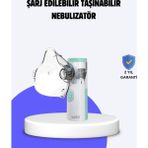 Cep Tipi Şarjlı Nebulizatör Ultrasonik Buhar Makinesi