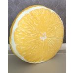 Cepahir Sarı Limon Desenli Dekoratif Çok Amaçlı Yer Bahçe Balkon Kamp Minderi Çapı 65 cm
