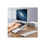 CEPCASE Laptop Macbook Notebook Tablet Standı Yükseklik Ayarlı Plastik Stand Beyaz
