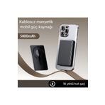 Cepini 5000MAH Ultra Slim Hafif Powerbank - Güçlü Magsafe - 15W Hızlı Şarj - Taşınabilir Batarya