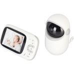 Cepini VB802 360° Akıllı Bebek Kamerası, Bebek Telsizi, 2 Yönlü Konuşan Bebek Video Telsizi, Gece Görüşü, Dahili 8 Ninni