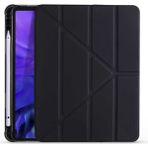 CepLab Apple iPad Air 5. Nesil 10.9 Inç Kılıf Kalem Bölmeli Silikon Smart Cover Tablet Kılıfı - Siyah
