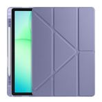 CepLab Samsung Galaxy Tab A11 Plus SM-230 / SM-236 Kılıf 11 inç Kalem Bölmeli Silikon Tablet Kılıfı Mor