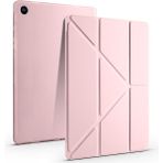 CepLab Samsung Galaxy Tab A9 X110/X115 8.7 Inç Kılıf Kalem Bölmeli Silikon Smart Cover Tablet Kılıfı - Rose Gold