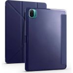 CepLab Xiaomi Mi Pad 5 / Mi Pad 5 Pro Kılıf Kalem Bölmeli Silikon Smart Cover Tablet Kılıfı - Lacivert