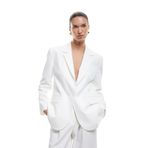 Cepli Uzun Kollu Kruvaze Blazer Ceket
