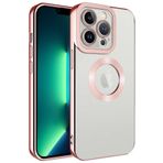 Ceponya Apple iPhone 11 Pro Max Köşeleri Renkli Şeffaf Kamera Korumalı Silikon Luxury Kapak Kılıf