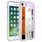 Ceponya Apple iPhone Se 2020 Airbag Kenarlı Renkli Desenli Silikon Elegans Kapak Kılıf