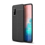 Ceponya Galaxy S20 Deri Desenli Kamera Korumalı Silikon Kılıf