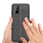 Ceponya Galaxy S20 Plus Deri Desenli Kamera Korumalı Silikon Kılıf