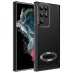 Ceponya Galaxy S22 Ultra Kamera Korumalı Logo Gösteren Omega Kapak Kılıf
