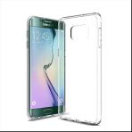 Ceponya Galaxy S6 Edge İnce ve Esnek Şeffaf Süper Silikon Kılıf