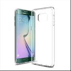 Ceponya Galaxy S6 Edge İnce ve Esnek Şeffaf Süper Silikon Kılıf