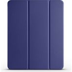 Ceponya iPad Pro 13 2024 Tablet Kılıfı Smart Cover Kalem Bölmeli Standlı 1-1 Kılıf - Lacivert