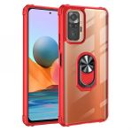 Ceponya Xiaomi Redmi Note 10 Pro Şeffaf Manyetik Yüzüklü Zırh Silikon Kılıf