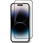 CepStok iPhone 14 Pro Max Kırılmaz Cam 5d Tam Kaplayan 9h Temperli Ekran Koruyucu - Siyah - Şeffaf