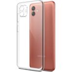CepStok Samsung Galaxy A04 Kılıf Şeffaf Kamera Korumalı Tıpalı Yumuşak Silikon