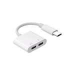 Cepsuar Type C To Type C Kulaklık Hızlı Şarj Giriş Çevirici Çoklayıcı Çoğaltıcı Splitter Adaptör