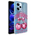 CepteCepnet Redmi Note 12 Pro 5G İle Uyumlu Özel Tasarım Baskılı Kamera Korumalı Şeffaf Telefon Kılıfı 5