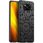 CepteCepnet Xiaomi Poco X3 NFC İle Uyumlu Premier Kalite Özel Üretim High Kalite Baskılı Silikon Telefon Kılıfı BC 8