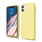 ceptehayatvar Kılıf iPhone 11 ile Uyumlu içi Kadife Lansman Silikon Kılıf Şok Emici Full Kasa Koruma Sağlayan (Sarı)