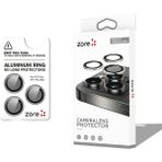 Cepustik iPhone 17 Pro Max Kamera Lens Koruyucu CL-12 Premium Safir Parmak İzi Bırakmayan Anti-Reflective Titanyum-Gri