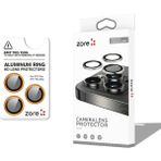 Cepustik iPhone 17 Pro Max Kamera Lens Koruyucu CL-12 Premium Safir Parmak İzi Bırakmayan Anti-Reflective Turuncu