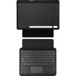 Cepustik Telefon Aksesuarları Galaxy Tab S7 Fe Lte (T737-T736-T733-T730) Border Keyboard Bluetooh Bağlantılı Standlı Klavyeli Tablet Kılıfı - Siyah