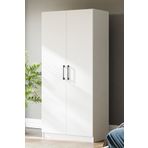Ceramical Gre2 2 Kapaklı Beyaz Gardrop