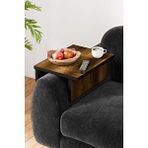 Ceramical Kls Ayarlanabilir Koltuk Sehpası Yan Sehpa - Ceviz