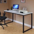 Ceramical MS1 Metal Ayaklı Çalışma Masası 140 cm Beyaz